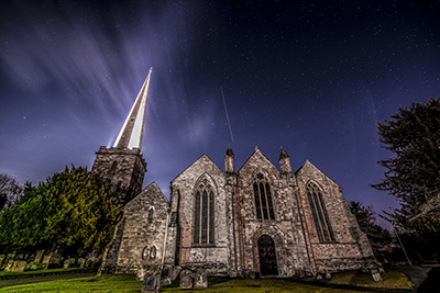 Church by Moonlight. Ledbury